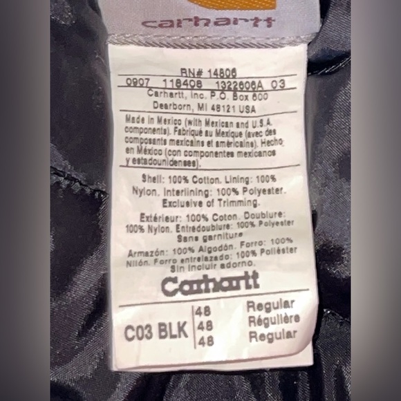 Men’s Carhartt Chore Coat XL - Picture 6 of 6